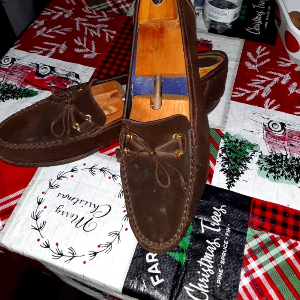 Bally suede 13D brn loafers